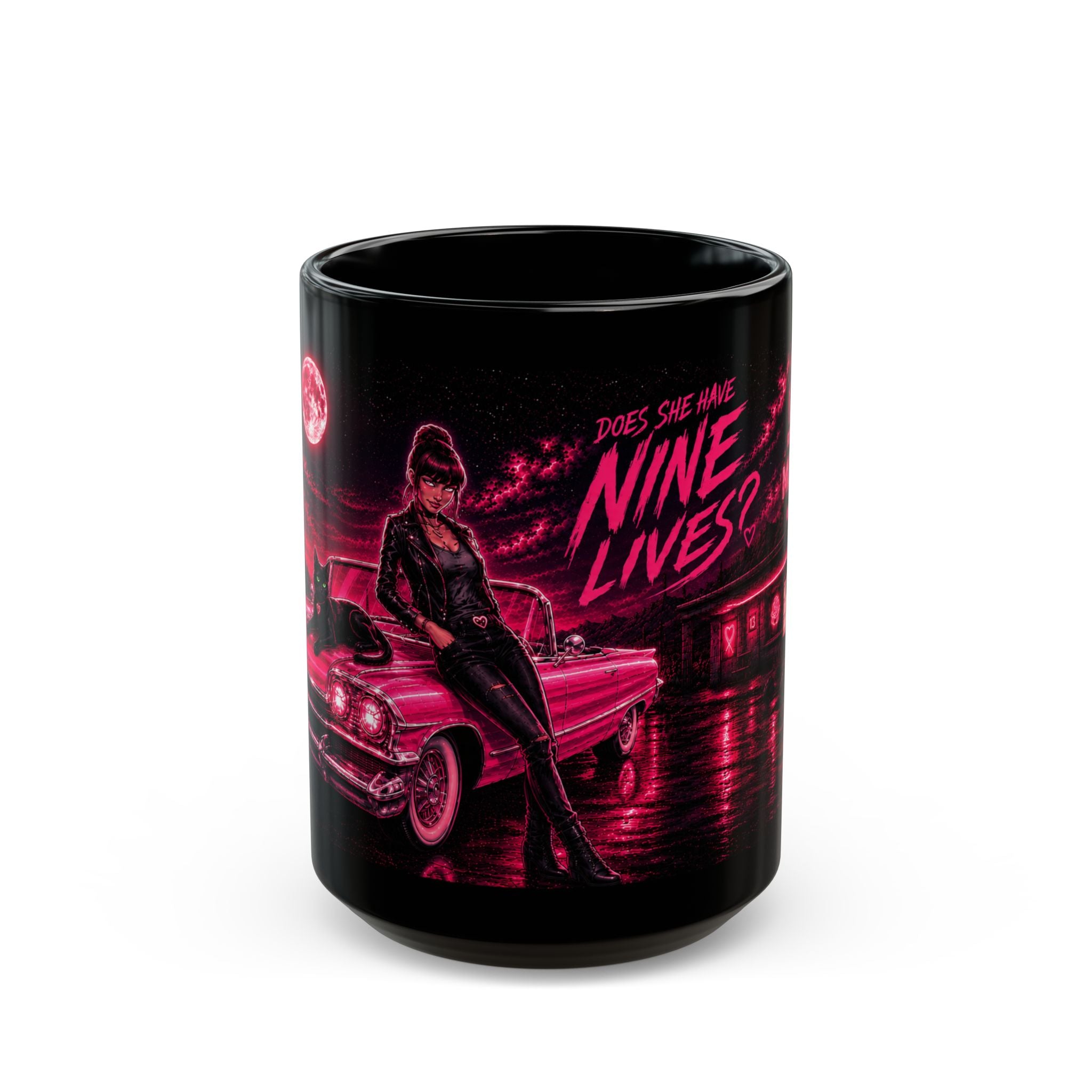 Neon Noir Nine Lives Mug