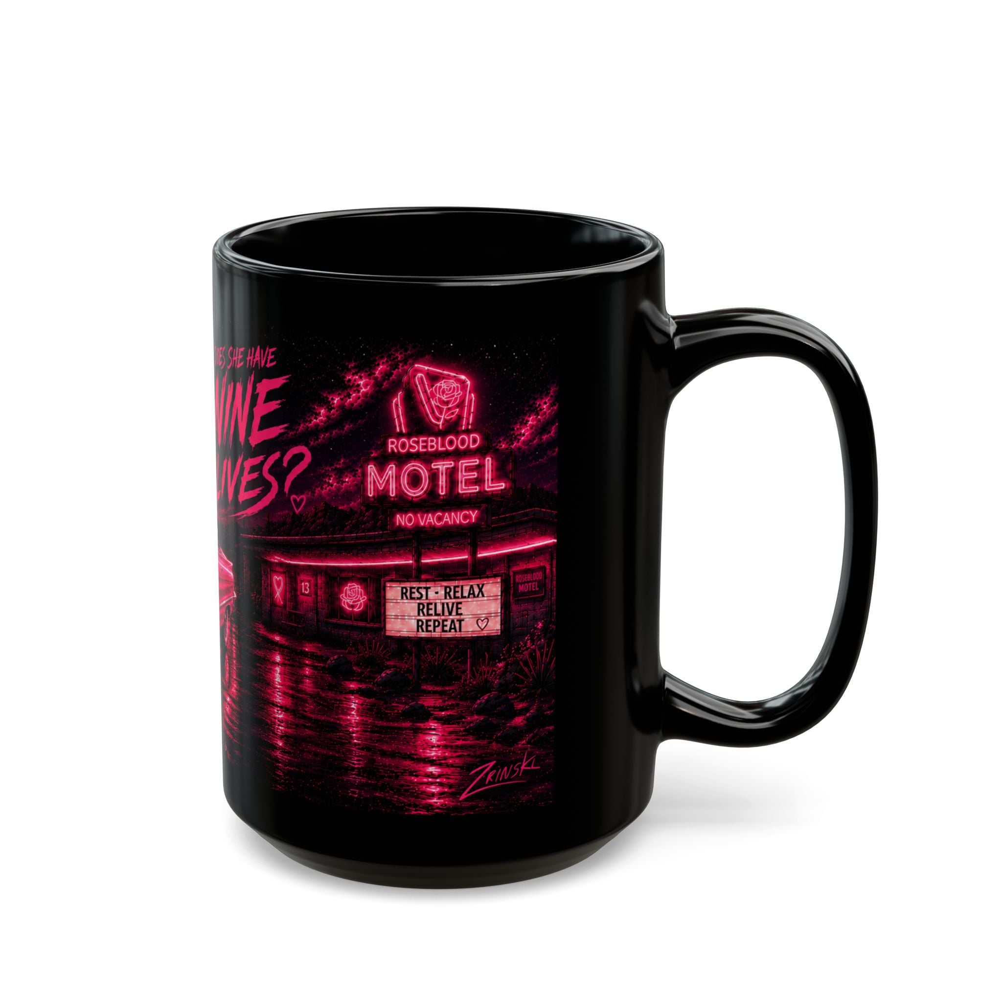 Neon Noir Nine Lives Mug
